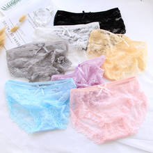 Best seller women's underpant ladies Panties Transparent Underwear Women Lace Soft Briefs Sexy Lingerie 2024 - buy cheap