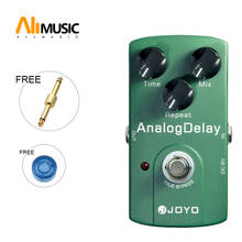 JOYO-Pedal de efecto de guitarra eléctrica JF-33, retardo analógico, True Bypass con conector de Pedal dorado y perilla MOOER 2024 - compra barato