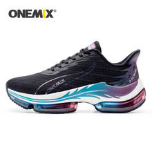 Новинка 2021, оригинальные беговые кроссовки ONEMIX для мужчин и женщин, уличные эластичные кроссовки на воздушной подушке, светильник Кая спортивная обувь на шнуровке 2024 - купить недорого