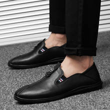 2021 New Men's Shoes Casual Genuine Leather Loafers Man White Black Slip On Shoe Male Big Size 12 Driving Shoes For Men Hot Sale 2024 - buy cheap