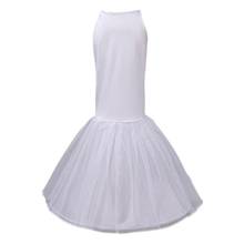 Beauty-Emily Big Fishtail Underskirt Mermaid White Petticoat For Wedding dress Soft Crinoline Wedding Accessories 2024 - buy cheap