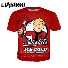 LIASOSO New Game Fallout 4 3D Print T Shirt Men's Women's T-shirt Casual Short Sleeve Harajuku Hip Hop Tees Tops Cool TshirtD451 2024 - buy cheap