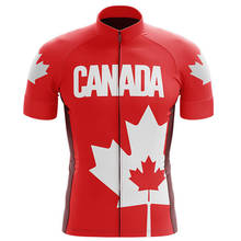 Canada Summer red Short Sleeve Pro Cycling Jersey Mountain Bicycle Clothing Maillot Ropa Ciclismo Racing Bike Clothes Jerseys 2024 - buy cheap