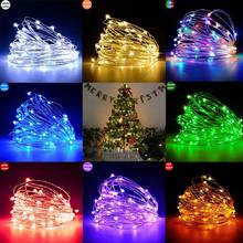 5M 50LEDs 3AA Battery Operated Mini Micro LED Lights String For Wedding Party Event christmas decorations silver copper wire 2024 - buy cheap