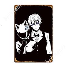 Durarara-carteles de Metal Celty Sturluson Heiwajima Shizuo, carteles de estaño Vintage para sala de estar, cine y sala de estar 2024 - compra barato