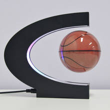 Levitação magnética basquete futebol led night light criativo casa escritório decoração candeeiro de mesa estudante criança presente aniversário 2024 - compre barato