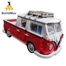 Грузовой автомобиль, автобус VW T1 10220, идея для грузовика, автомобиль MOC Van, мини-кирпичи, кубики, куперные игрушки для детей, рождественские подарки 2024 - купить недорого