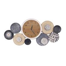Nordic Large Wall Clock Modern Design Wooden Clocks Wall Home Decor Metal Silent Watches Creative Living Room Decoration Zegary 2024 - buy cheap