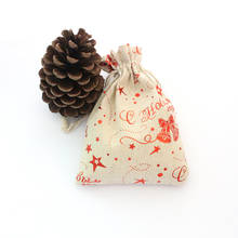 Bolsas de embalaje para joyería, bolsita de regalo con cordón y Luna, bolsita de Navidad, 10x14, 13x18cm 2024 - compra barato