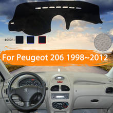 Car Dashboard Cover Dashmat For Peugeot 206 1998~2012 car Auto Inner Sun Shade Dash Board Pad Carpet Car Styling 1999 2000 2001 2024 - buy cheap