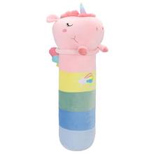 60/80/100/120cm long sleeping pillow stuffed animal unicorn throw pillow home decoration gift for girl 2024 - buy cheap