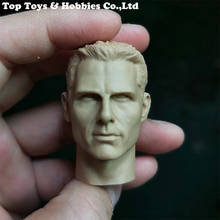 1/6 Scale Male Head Sculpt Tom Cruise DIY Unpainted Head Carving White Mold For 12'' Action Figure Toys 2024 - buy cheap