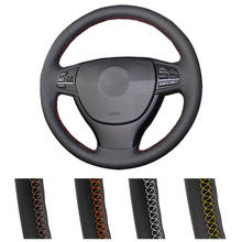 Cubierta de volante de coche personalizada, cubierta de cuero Artificial para BMW F10, 523Li, 525Li, 2009, 730Li, 740Li, 750Li, bricolaje 2024 - compra barato