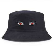 Шляпа рыбака с мультяшным принтом «глаза дьявола», модные Панамы в стиле Харадзюку, уличная Кепка в стиле хип-хоп, шляпа для рыбалки и Боба 2024 - купить недорого