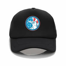 The latest USA eagle printing mesh cap fashion men and women baseball cap outdoor sun hat summer sun hat 2024 - buy cheap