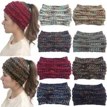 New Speck Ponytail Beanie Women Winter Knitting Hat Empty Top for Lady Ski Cap 2024 - buy cheap