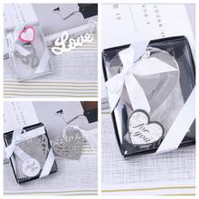 (20 Pieces/lot) Love Wedding Bookmark Favor of Laser cut Love Heart bookmark For Wedding decoration Party favors for guests 2024 - buy cheap