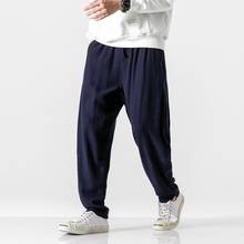 2019 Sinicism Autumn Men'S Casual Linen Pants Men'S Breathable Cotton Linen Trousers Male Chinese Flax Loose Harlan Pants KK3235 2024 - buy cheap