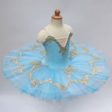 Kids Sequined ballerina ballet TUTU dancing dress children pancake tutu dance costumes wear clothing ballet dress for girls 2024 - buy cheap