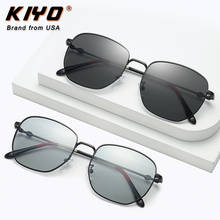 KIYO Brand 2020 New Women Men Polygonal Polarized Photochromic Sunglasses Metal Classic Sun Glasses UV400 Driving Eyewear 2886 2024 - buy cheap