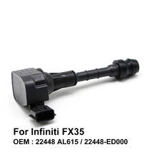 Катушка зажигания cowtote для Infiniti FX35, код двигателя VQ35HR VQ35DE 3,5l OEM 22448 AL615 / 22448-ED000 (упаковка из 4 шт.) 2024 - купить недорого