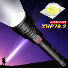 Most Powerful LED Flashlight USB Rechargeable Torch XHP50 XHP70 Hand Lamp 26650 18650 Battery Flash Light 2024 - buy cheap