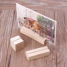 Natural Wood Memo Clips Photo Holder Clamps Stand Card Desktop Message Crafts 2024 - buy cheap