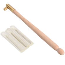 Wooden Handle Tambour Crochet Hook with 3 Needles 0.7/1/1.2mm French Crochet Embroider Beading Crochet Tool Kit Sewing Tool 2024 - buy cheap