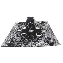 Toalha de mesa de tarô de veludo com saco bruxa adivinhação fases da lua amante altar pano b36f 2024 - compre barato