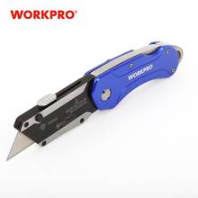 WORKPRO Aluminum Handle Folding Knife Electrician Pipe Cutter Utility Knife Multi Position Knife 2024 - buy cheap