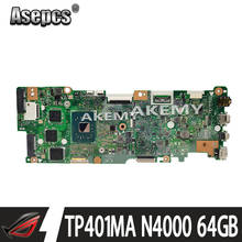 Para For Asus Vivobook abatible TP401MA TP401M placa base N4000 4GB RAM 64G SSD 2024 - compra barato