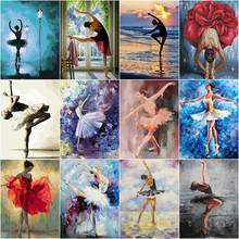 GATYZTORY Painting By Numbers 60x75cm Paint Ballet Dancer DIY Canvas Picture Hand Painted Oil Painting Handpainted Gift 2024 - buy cheap