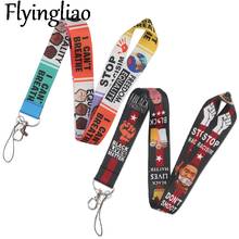 Defend human rights Neck Strap Lanyards ID badge card holder keychain Mobile Phone Strap Gift Ribbon webbing necklace Decoration 2024 - buy cheap