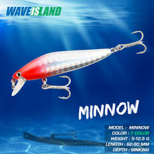 WAVEISLAND Jerkbait Fishing Lure Minnow New Bait Mino 90MM 12.5G Wobbler Carp Isca Artificial Leurre Souple Lures Equipment 2024 - buy cheap