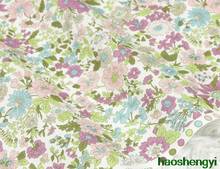 High-quality plain cotton fabric, small floral dress fabric 2024 - buy cheap