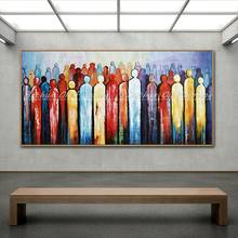 Arthyx Hand Painted Figure Oil Paintings On Canvas Modern Abstract Posters Pop Art Wall Pictures For Living Room Home Decoration 2024 - buy cheap