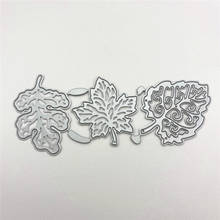 3pcs Lace Leaves Frame Metal Cutting Dies for Craft Scrapbooking Embossing Stencil DIY Die Cut Card Decoration 2020 2024 - buy cheap