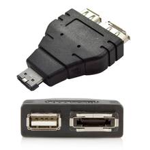 Fuente de alimentación eSATAp, Combo macho A USB 2,0, tipo A, hembra y ESATA, convertidor de conector hembra 2024 - compra barato
