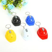 FREE shipping by FEDEX 100pcs/lot New LED Helmet Bottle Opener Keychains Safety Hat Keyrings with Flashlight Key Chains Gifts 2024 - buy cheap