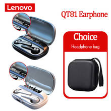 Оригинальные беспроводные наушники Lenovo QT81 TWS, Bluetooth наушники с управлением ии, стерео бас, микрофон, шумоподавление, TW13 гарнитура 2024 - купить недорого