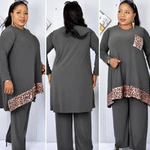 2 Piece Set Women Africa Clothes African New Dashiki Fashion Two Piece Suit Top And Pants Super Elastic Party Plus Size For Lady 2024 - buy cheap