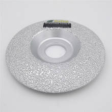 Алмазный шлифовальный диск SHDIATOOL, выпуклая кружка с вакуумным паянием, диаметр 100 мм, для всех камней и строительных материалов 2024 - купить недорого