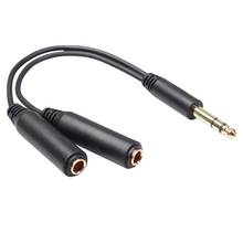 1/4 Splitter And 1/4 'TRS Stereo Male To Dual 1/4' TRS Stereo Female Y Quarter Inch-8 Inch / 20 Cm Splitter Cable Dropshipping 2024 - buy cheap