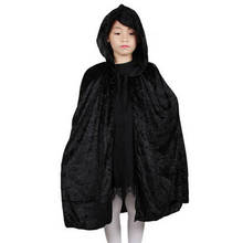Umorden-capa con capucha de terciopelo para niños, vestido de lujo Unisex para Halloween, Navidad, fiesta, Cosplay 2024 - compra barato