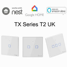 Sonoff T1 T2 UK 1 2 3 Gang Smart WiFi Wall Light Switch RF/APP/Touch Control Timer UK Panel Smart Home Google Nest/Alexa 2024 - buy cheap