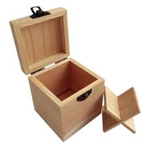Mini caja de almacenamiento de aceites esenciales de madera maciza, 4 compartimentos, contenedor compacto, organizador, botella de regalo 2024 - compra barato