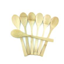 Kitchen Wooden Spoon Bamboo Utensil Travel Eco-friendly Cutlery Set With Cloth Bag Portable Reusable Tableware Spoon 2024 - buy cheap
