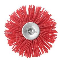 Deburring Abrasive Steel Wire Brush Head Polishing Red Nylon Wheel Cup Shank F15 20 Dropship 2024 - buy cheap