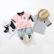 2020 Fashion Baby Boys Clothes Sets 2pcs Short Sleeve Pullover T Shirts Tops Shorts Trousers 4 Colors 2024 - buy cheap