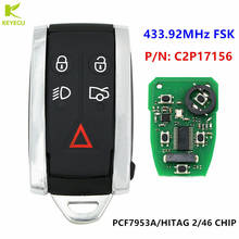 Mando a distancia inteligente para coche, llave reemplazo KEYECU de 434MHz, 5 botones para Jaguar XF, XJ8, XK, XK8, XKR, 2007-2013 P/N: C2P17156 / C2P17153 2024 - compra barato